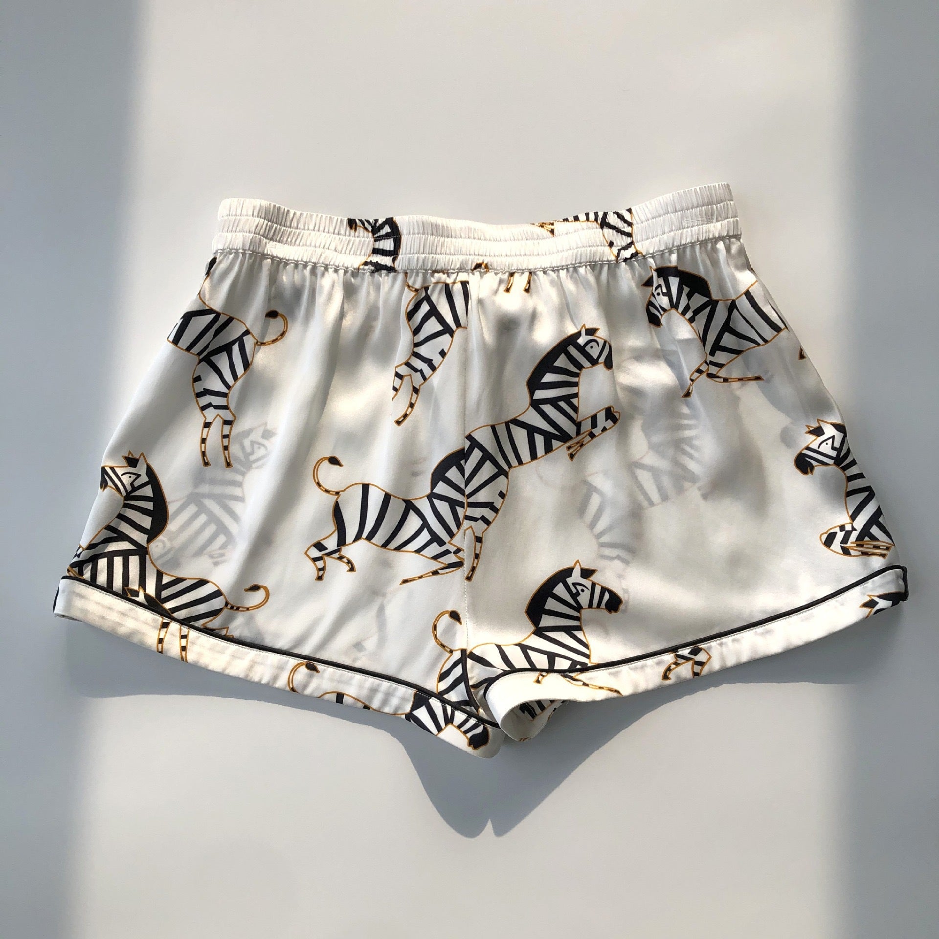 Zebra Print Mulberry Silk Luxury Pajama Set