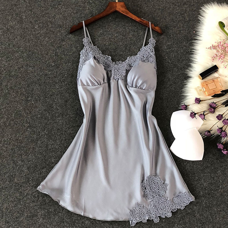 Satin Chiffon Silk Sling Sexy Thin Pajamas