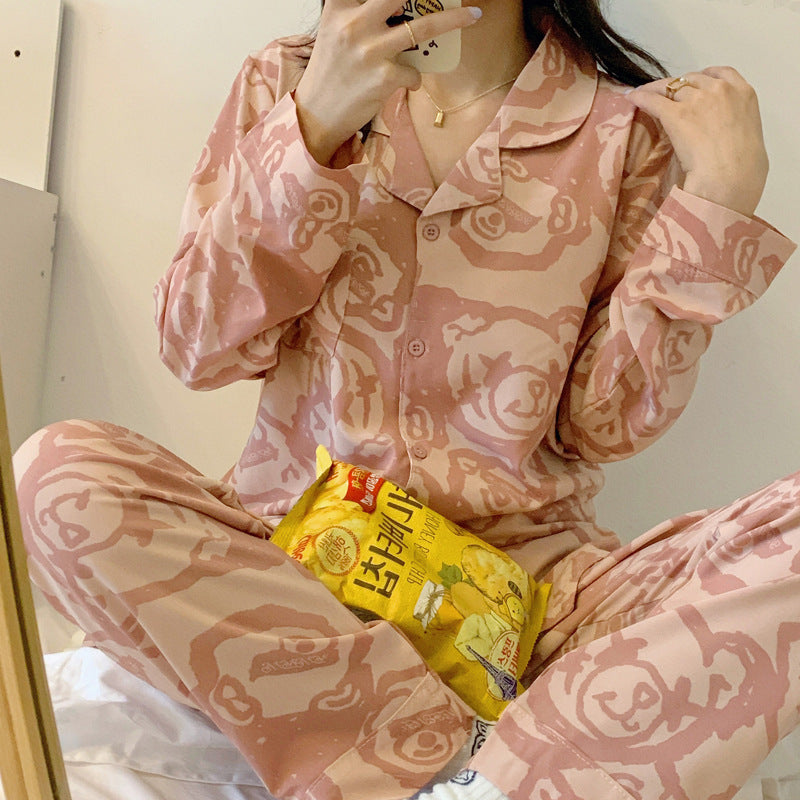 Comfy Long-sleeved Women's Pajamas