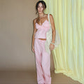 Jacquard Camisole And Pants Two-Piece Pajama Set