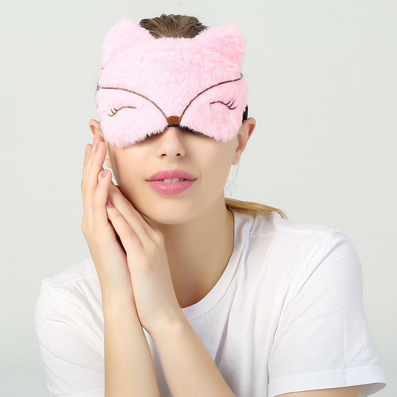 Cartoon Cute Plush Blackout Sleep Eye Mask