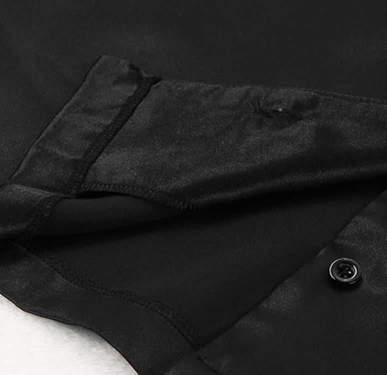 Satin Long Sleeve Pajama Set