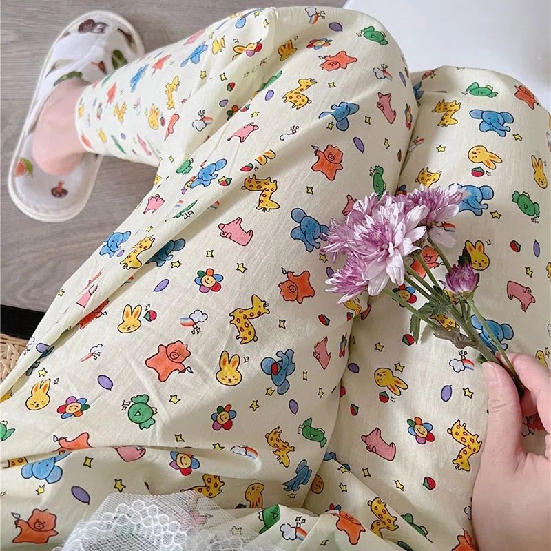 Cute Loose Printed Cartoon Pajama