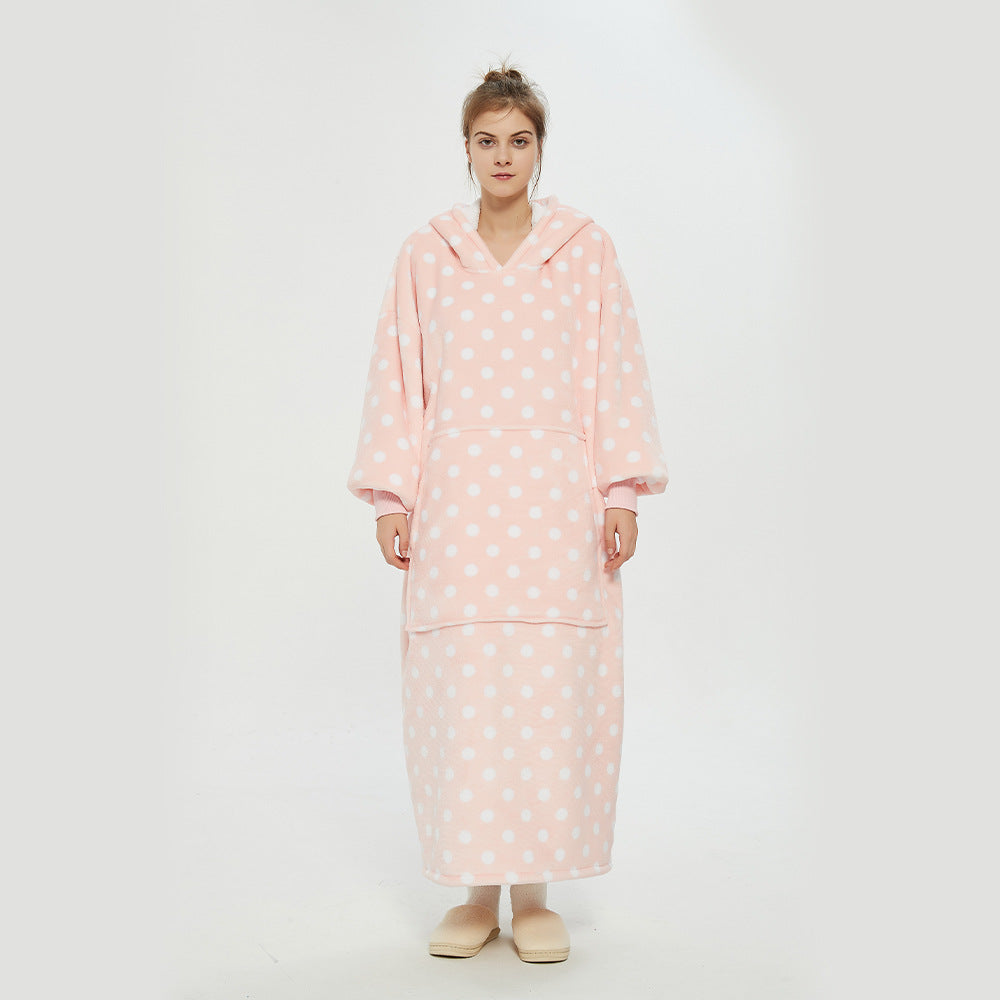 Women's Hooded Blanket Robe