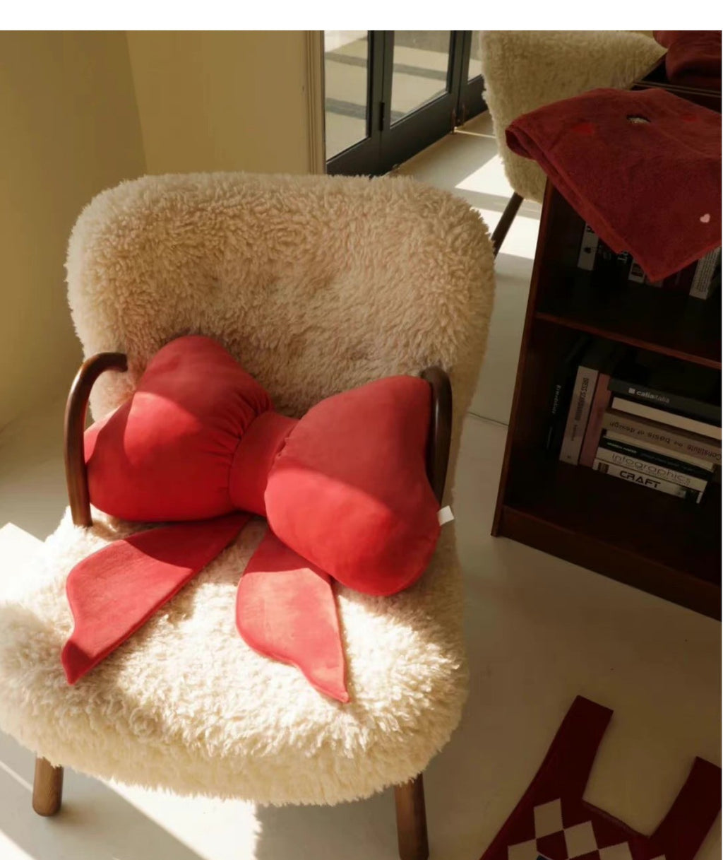 Red & Green Bow Pillows