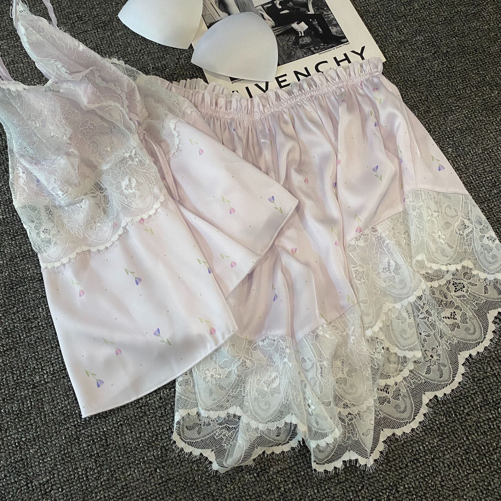 Girl Pure Desire Strap Shorts Home Clothes Set