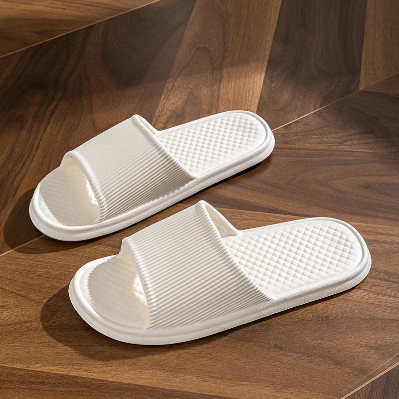 Rhombus Striped Non-slip Bathroom Slippers