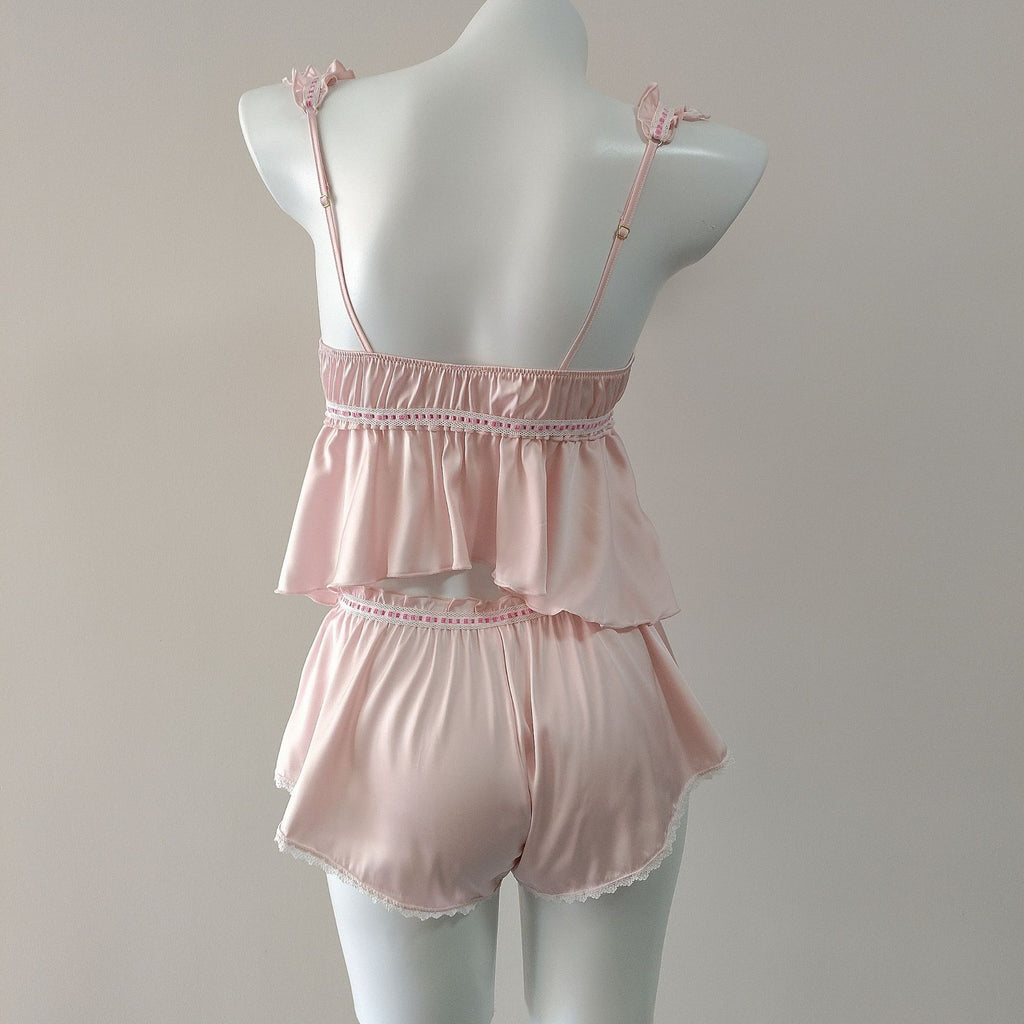 Silk Backless Camisole Nightgown