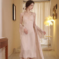 Women's Fashion Simple Sling Ice Silk Sleep Set