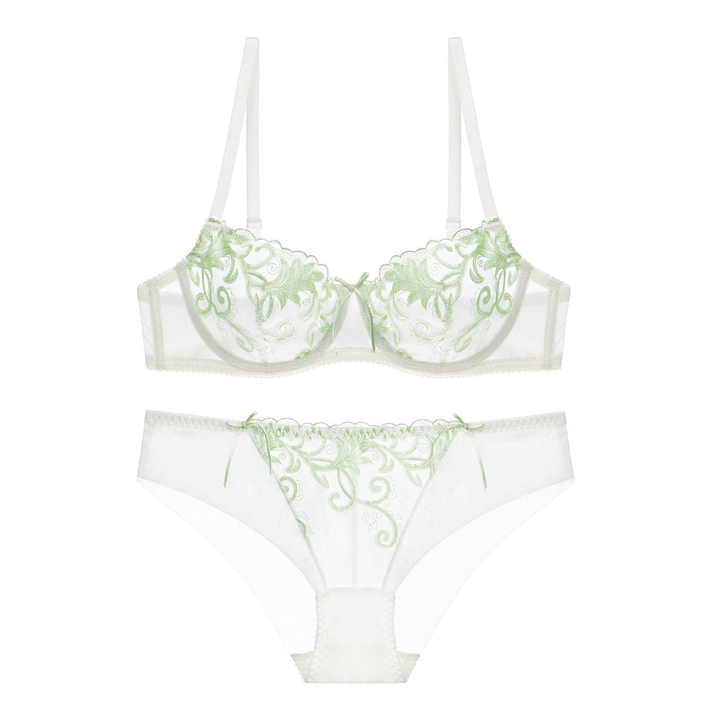 Women's Embroidered Bra and Panties