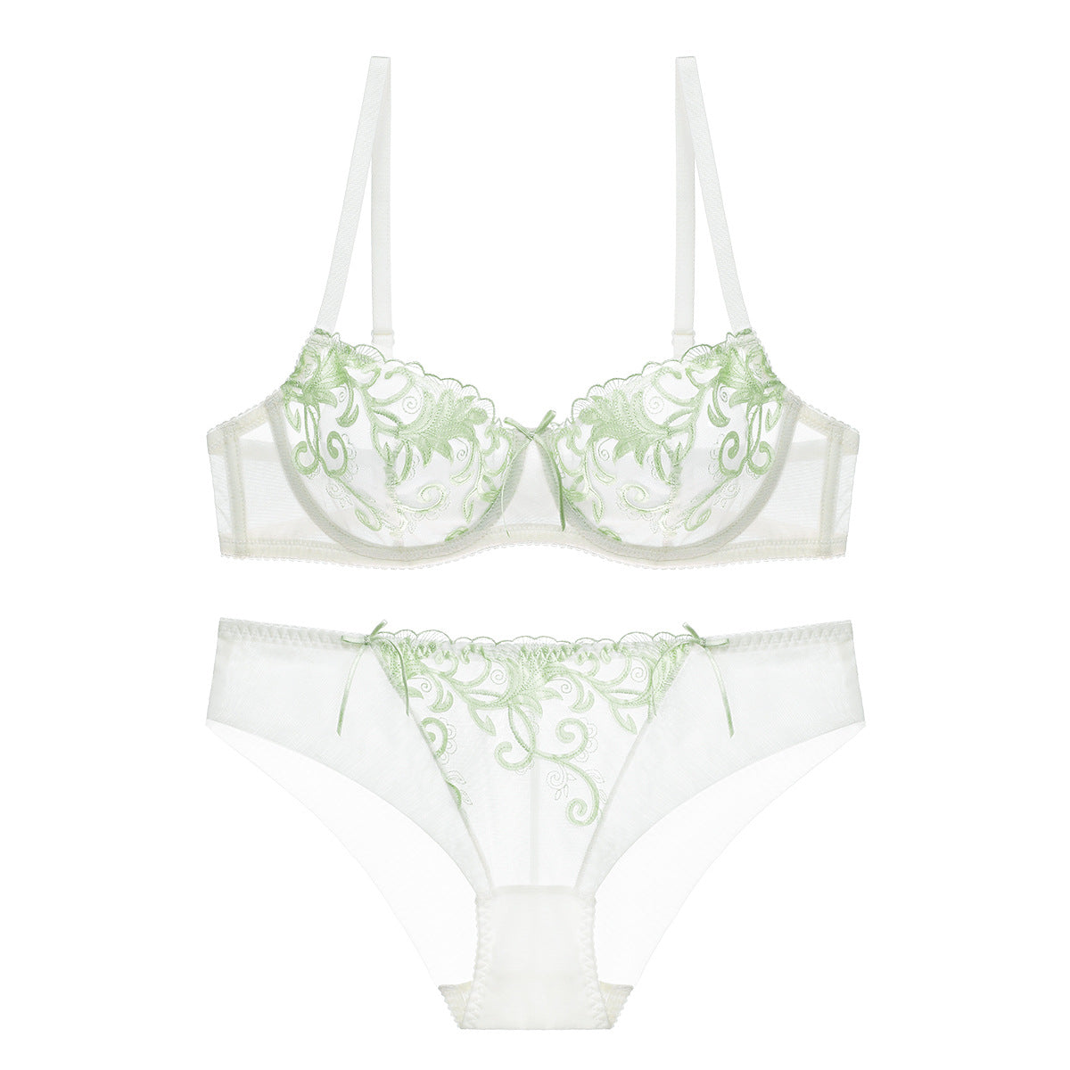 Women's Embroidered Bra and Panties