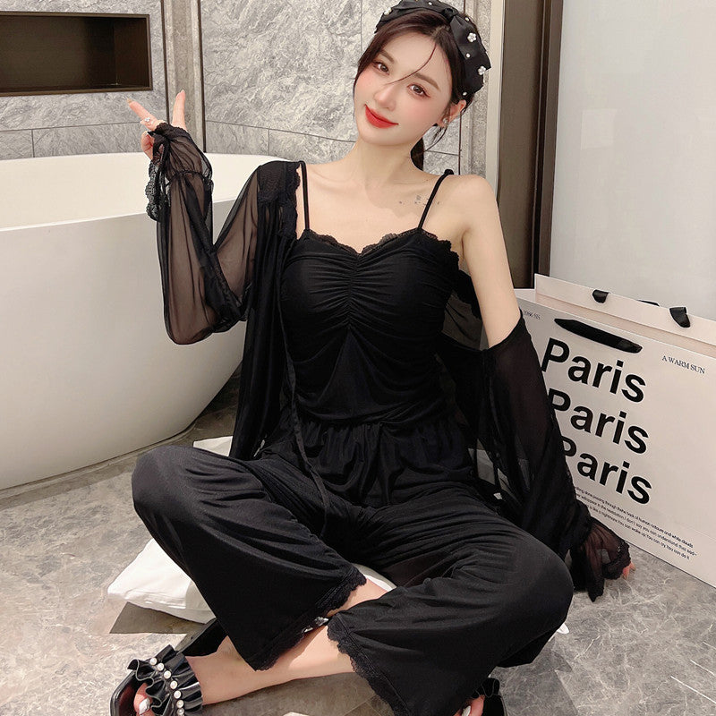 Palace Women's Pajamas Set With Chest Pad