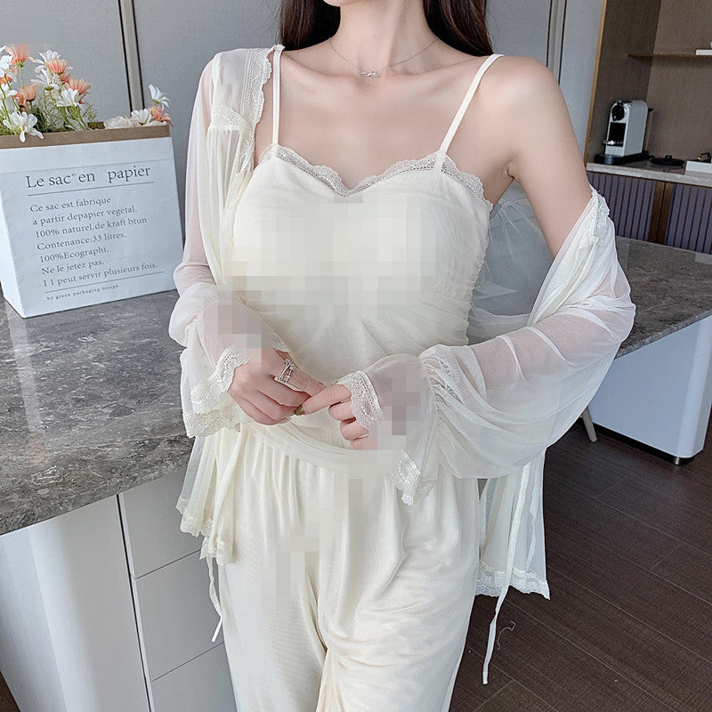 Palace Women's Pajamas Set With Chest Pad