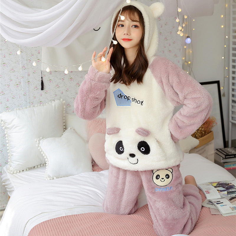Thickened Hooded Warm Suit