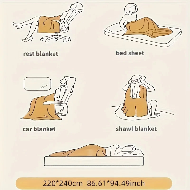 Weighted Fleece Blanket -Soft Throw Sherpa