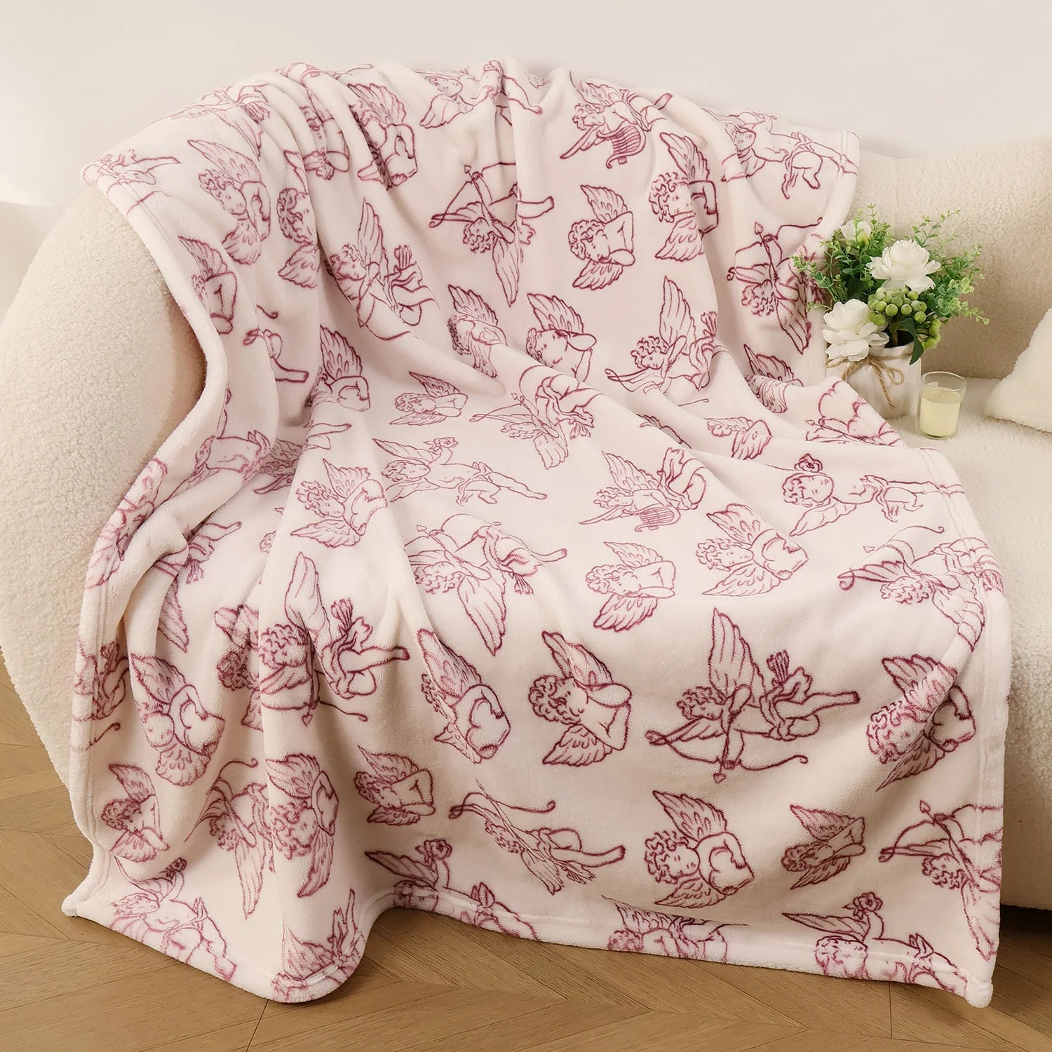 Fuzzy Soft Cozy Flannel 43 x 59 Inch Blanket