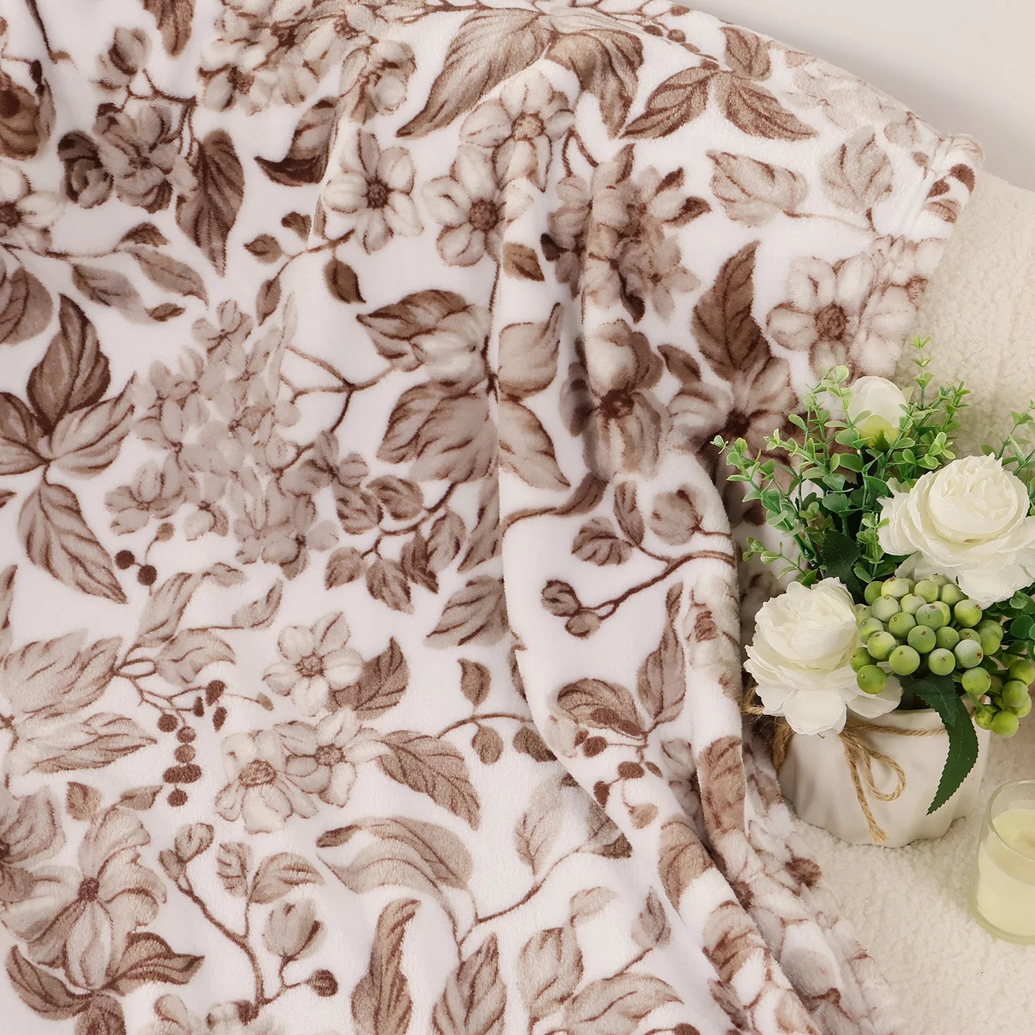 Fuzzy Soft Cozy Flannel 43 x 59 Inch Blanket
