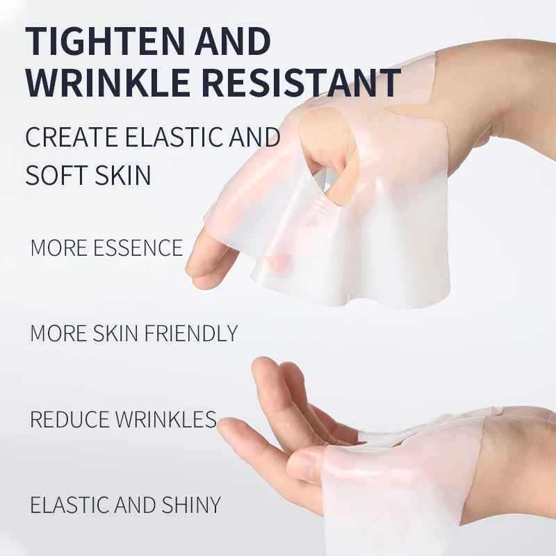 Hydrating Moisturizing Collagen Face Mask Skin Friendly Fit Firming Soothing Facial Treatment For Healthy Glowing Skin