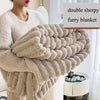 Velvet Thick Solid Color Super Size Flannel Fleece Sherpa
