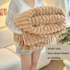 Velvet Thick Solid Color Super Size Flannel Fleece Sherpa