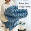 Velvet Thick Solid Color Super Size Flannel Fleece Sherpa