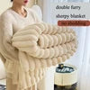 Velvet Thick Solid Color Super Size Flannel Fleece Sherpa