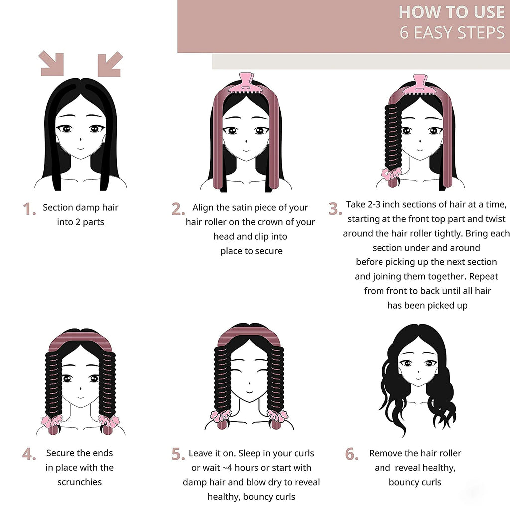 The Heatless Curls Overnight Lazy Curler Set