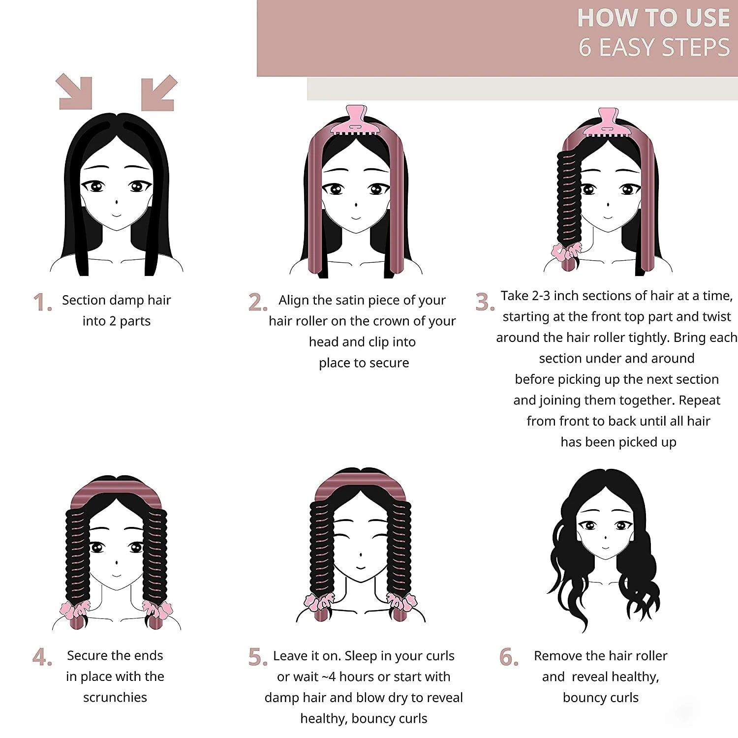 The Heatless Curls Overnight Lazy Curler Set