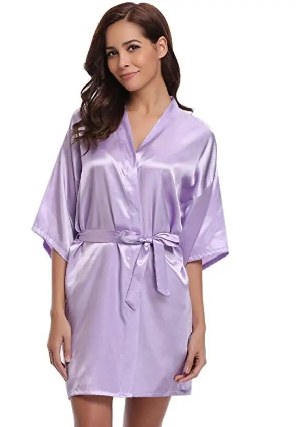 Silk Kimono Satin Robe
