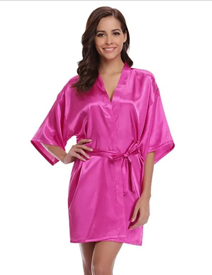 Silk Kimono Satin Robe