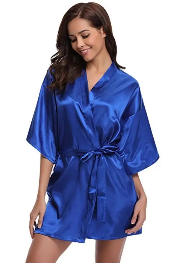 Silk Kimono Satin Robe