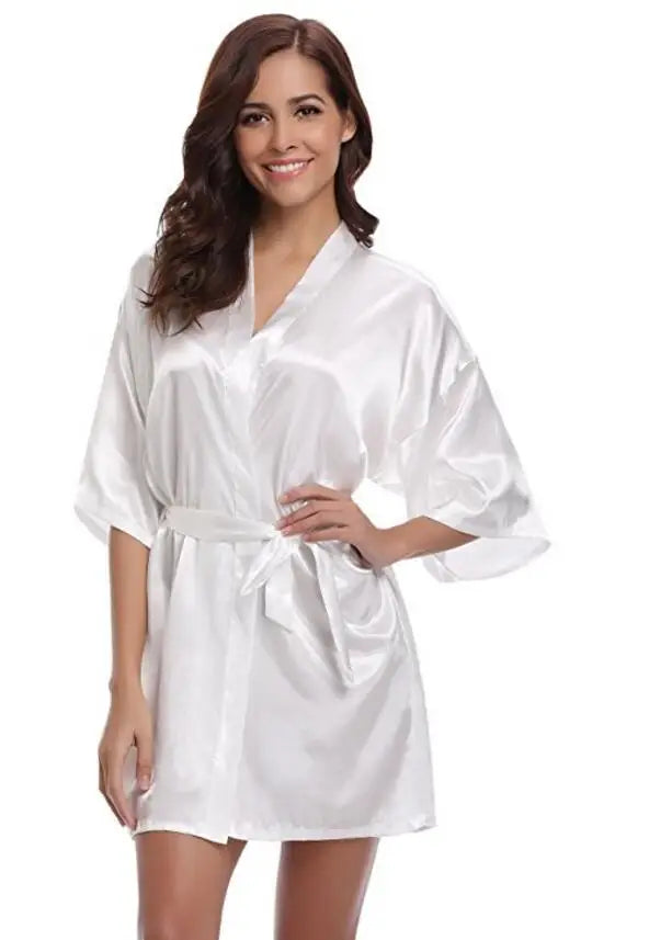 Silk Kimono Satin Robe