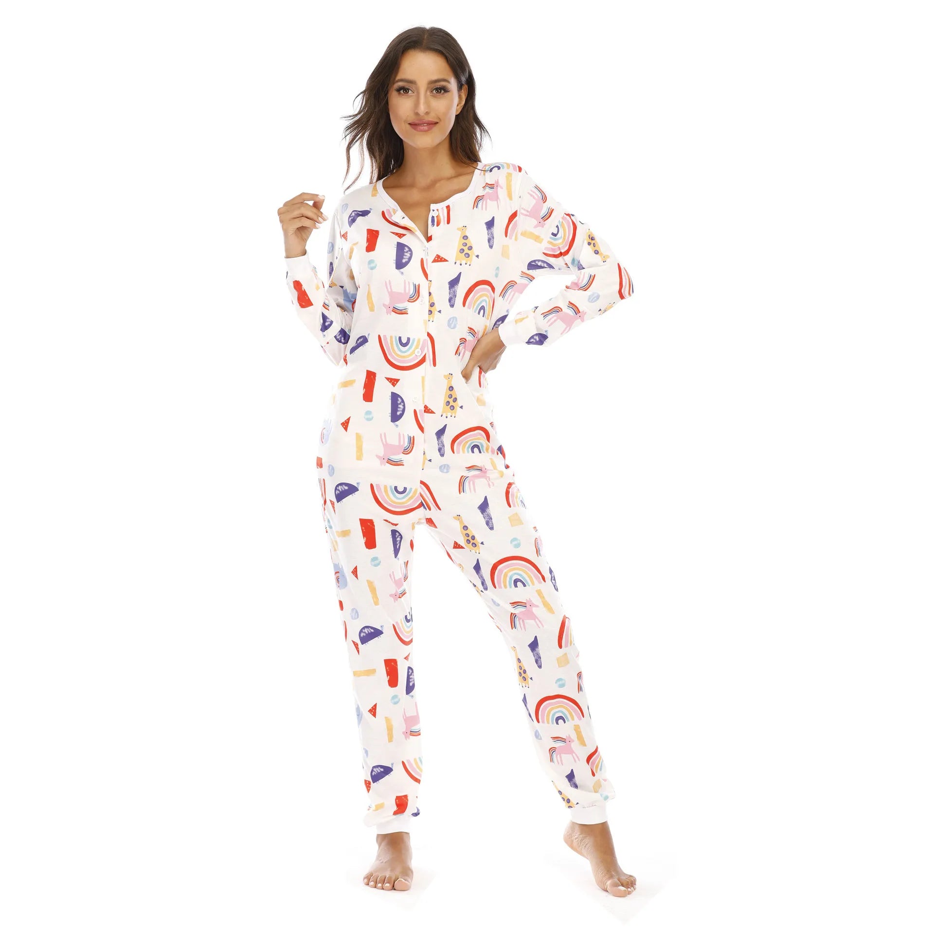 Cute Cartoons Onesies Soft  One-piece Pajamas