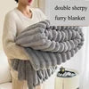 Velvet Thick Solid Color Super Size Flannel Fleece Sherpa