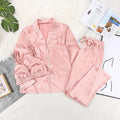 Pink Satin Lounge Pajama Set