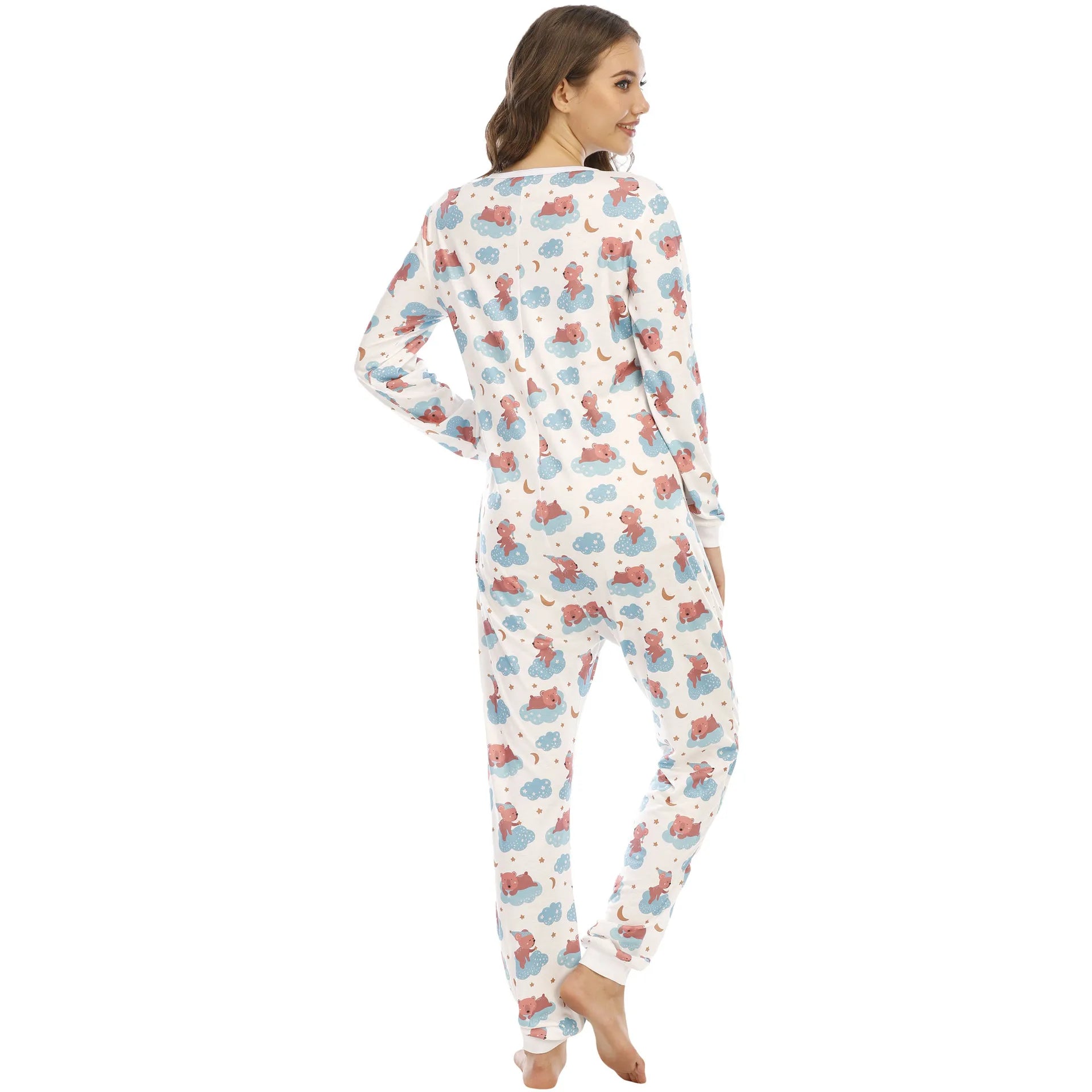 Cute Cartoons Onesies Soft  One-piece Pajamas