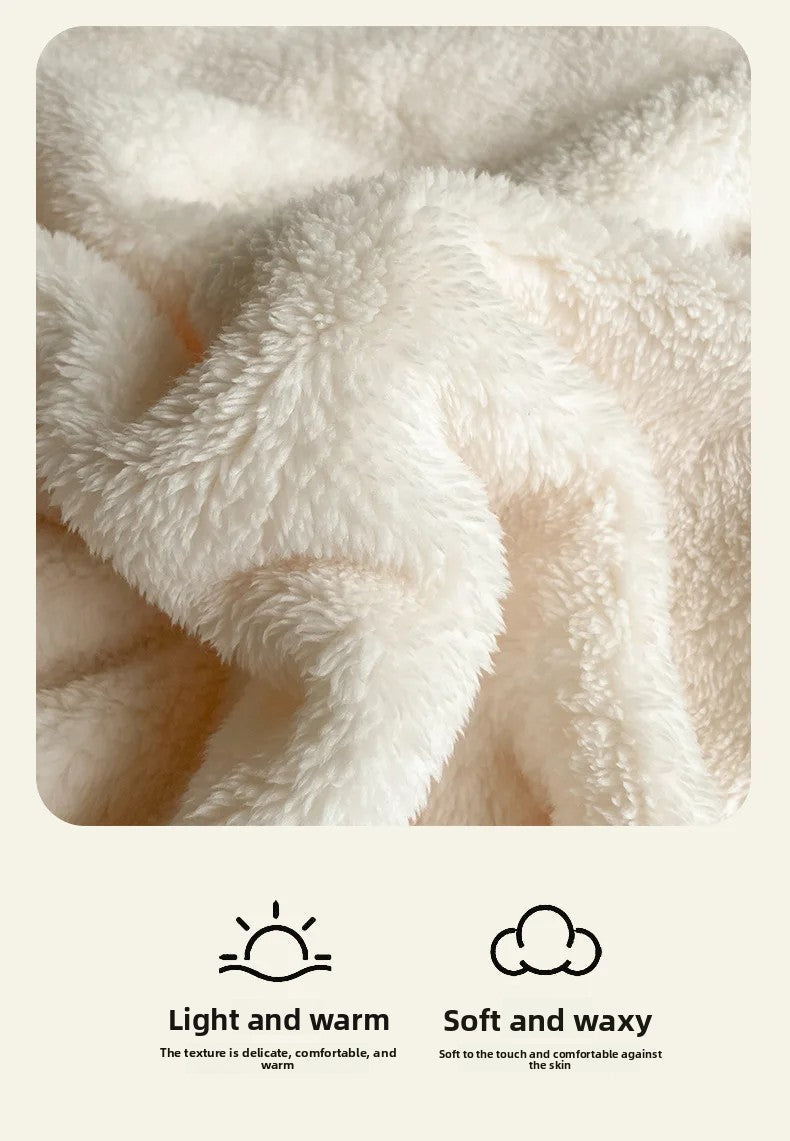 Woolen Thick Double-sided Fluffy Warm Blanket
