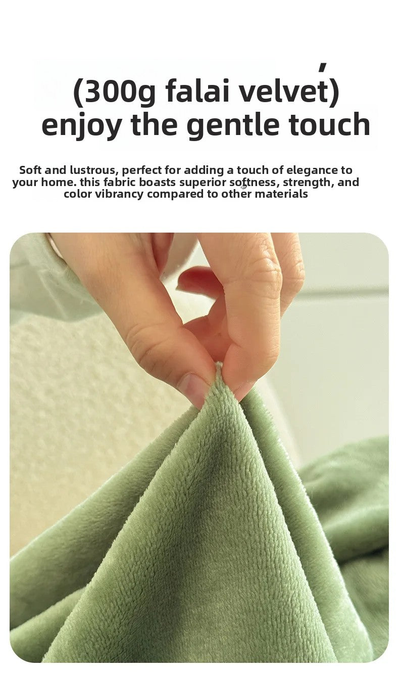 Milk Fleece Shawl Fleece Thickened Cloak Small Blanket Hooded Cape