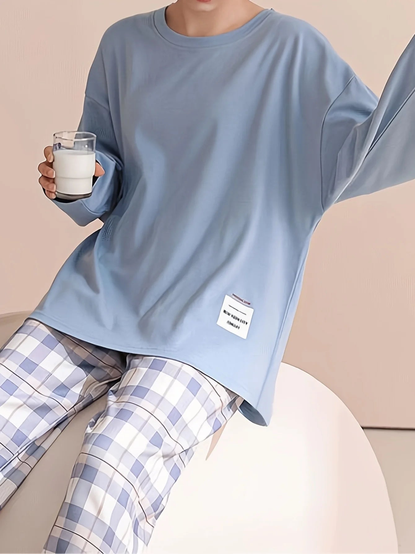 Women Long Sleeve Korean Fashion Casual 2-Piece Loungewear
