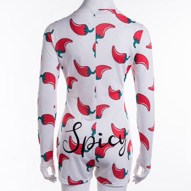 Long Sleeve Low Cut Bodycon Sleepwear