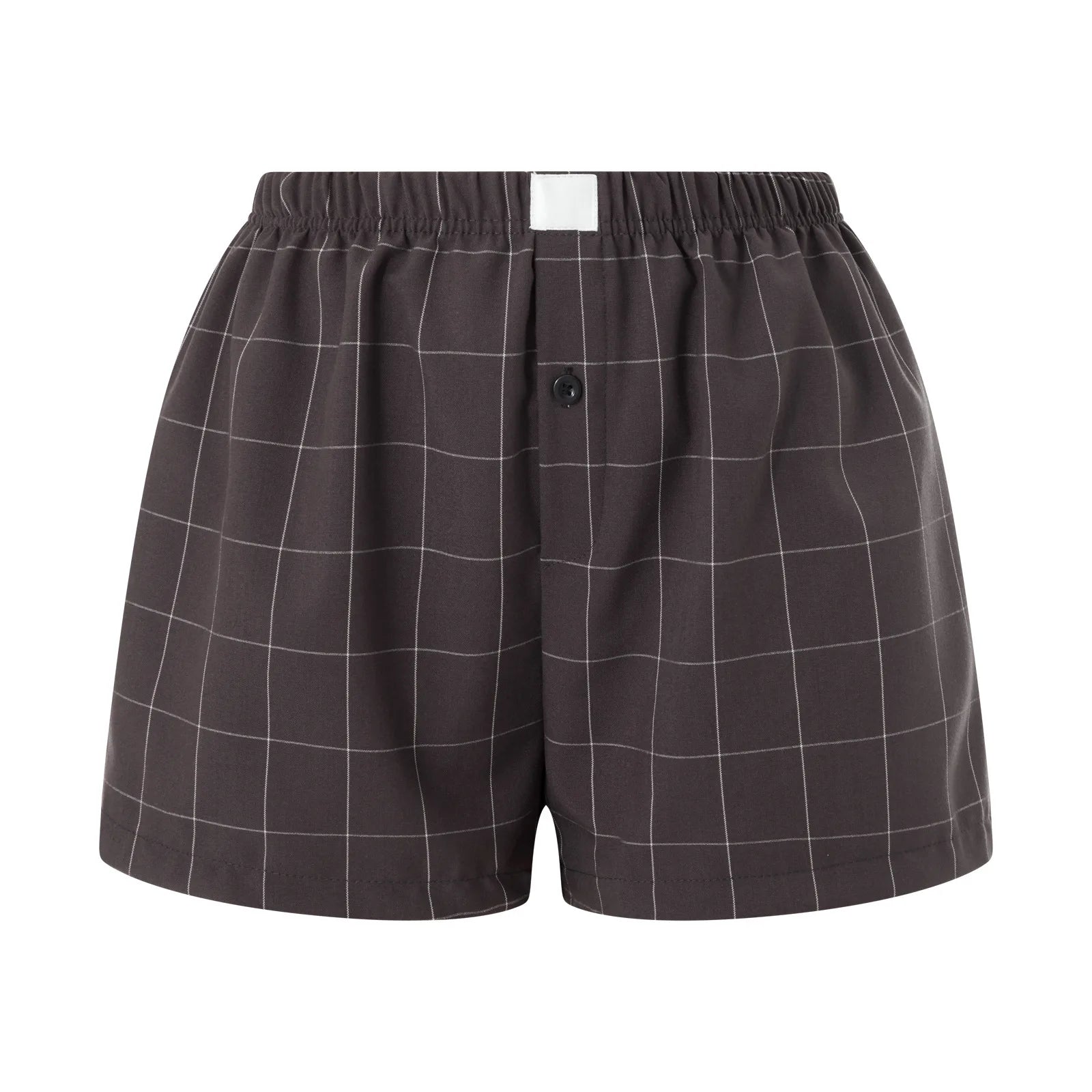Elastic Waist Checkered Y2k Vintage Lounge Shorts