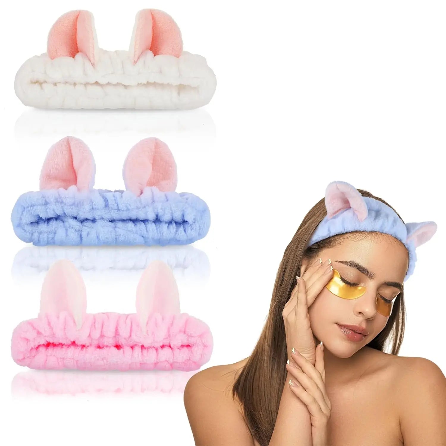 Soft Cute Cat Spa Headband for Washing Face