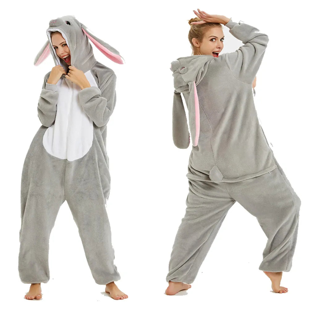 One Piece Hooded Bunny Animal Onesie