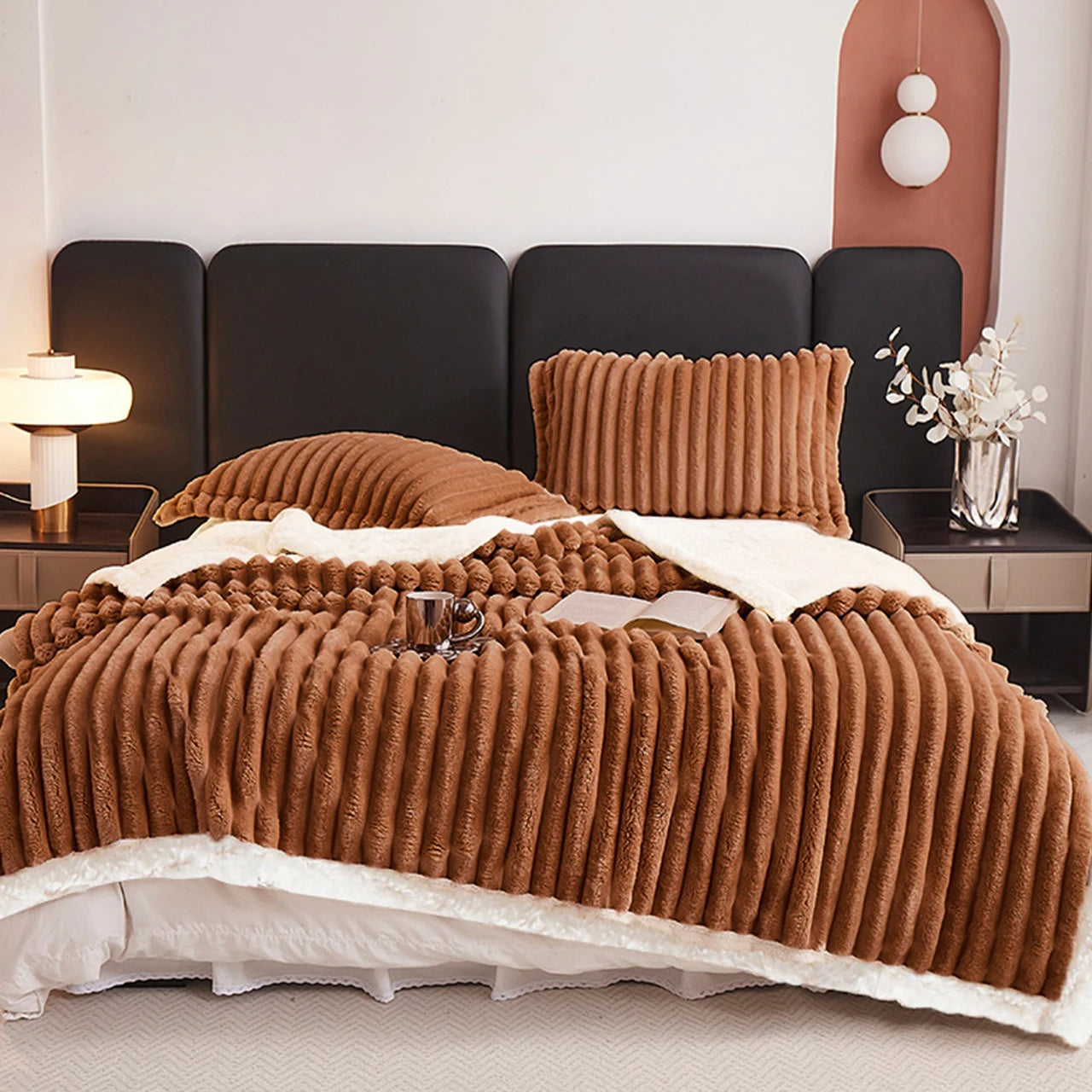 Weighted Fleece Blanket -Soft Throw Sherpa