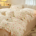Princess Style Bedding Sets Ruffle Lace Quilt Cover Romantic Bedroom Duvet Cover