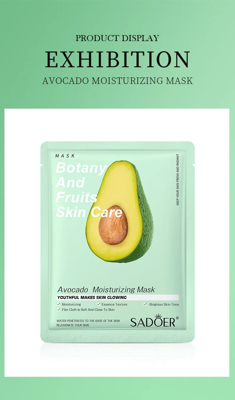 Natural Plant Face Mask Beauty Skincare Facial Masks Moisturizing Firming Hydrating Facial Mask Face Care Korean Cosmetics 8pcs