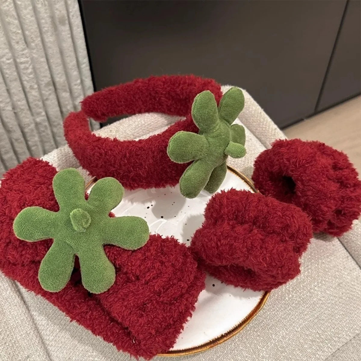 Fruits and Animal Ears Cartoons Face Wash Hair Bands 2pcs/set