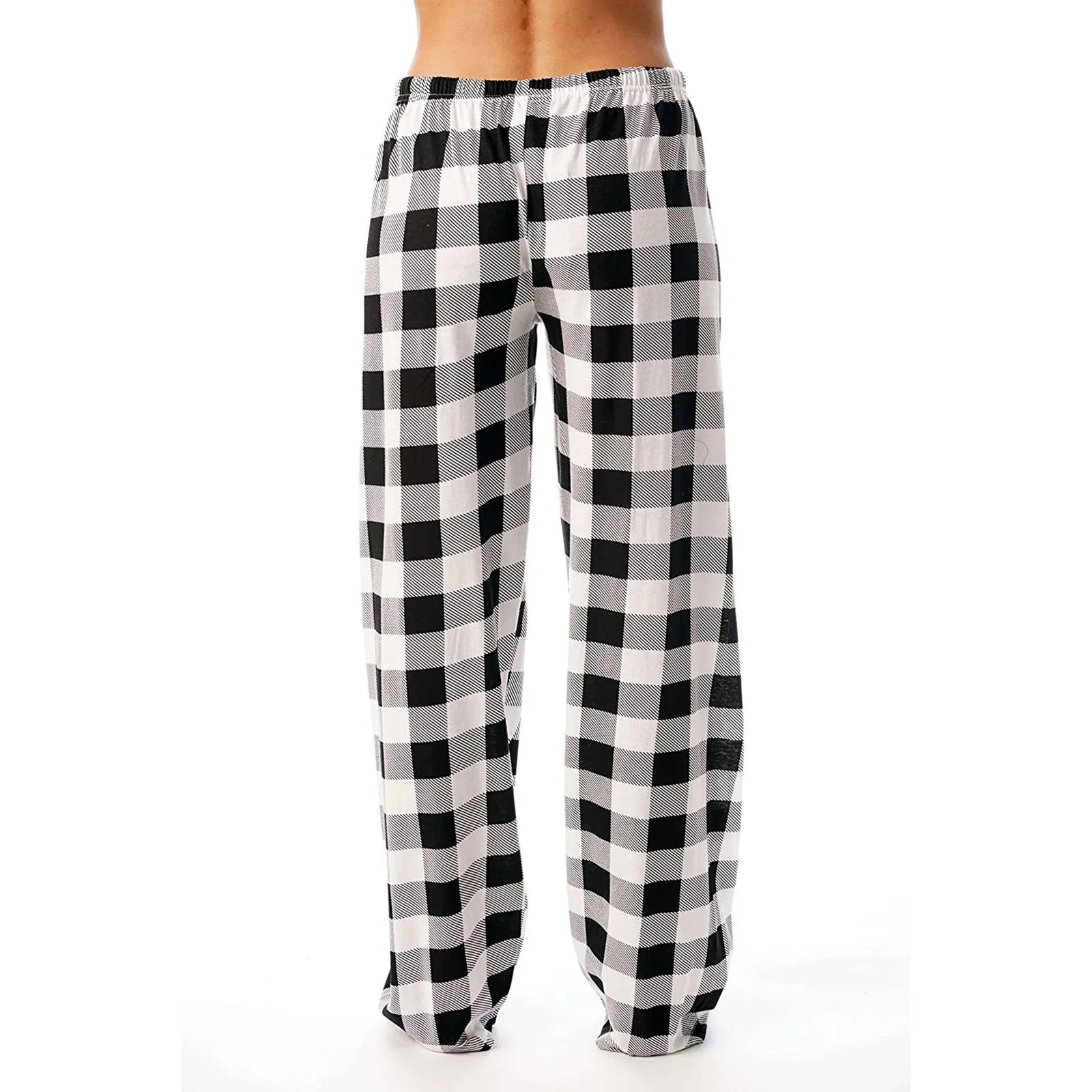 Plaid Cotton Loose Ladies Pajama Pants