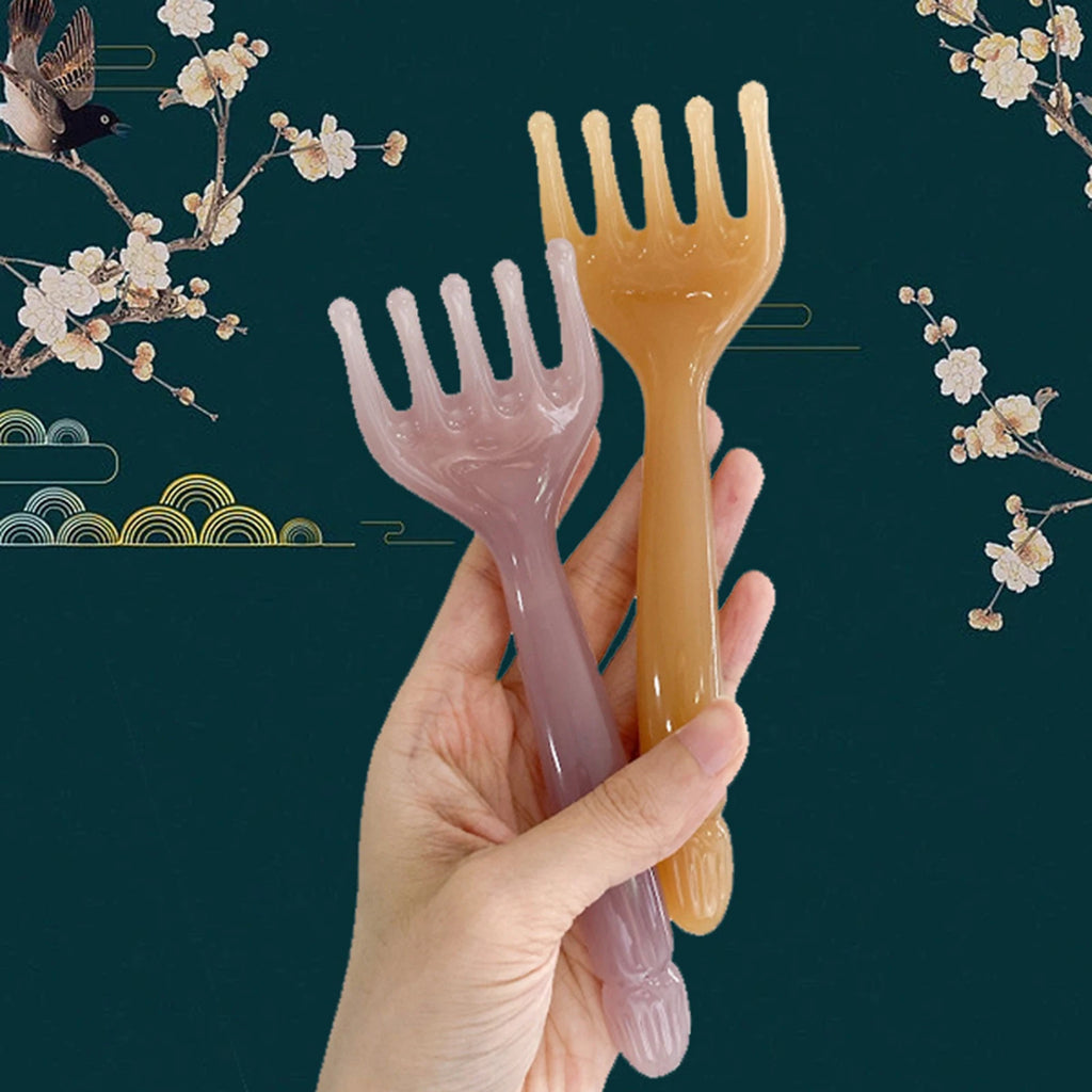 Face 5 Claw Resin Meridian Massage Brush Gua Sha Acupoint Unblocking Facial Tools Hair Scalp Massager Stress Relief Tools