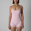 Sexy Lace Patchwork Camisole Square Neck Spaghetti Strap Onesie